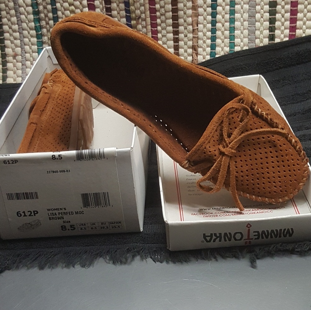Minnetonka Lisa Perforated Moccasins